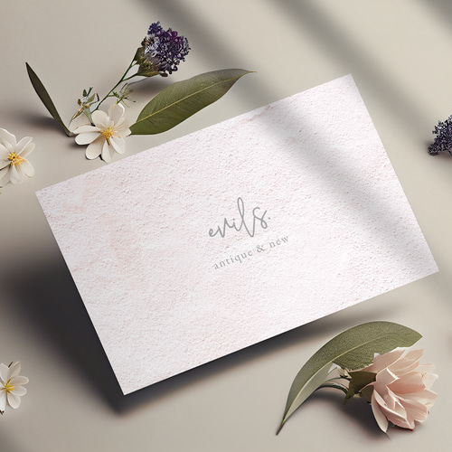 ショップカード／名刺／ネイルチップ台紙S-237オーダー／アクセサリー台紙