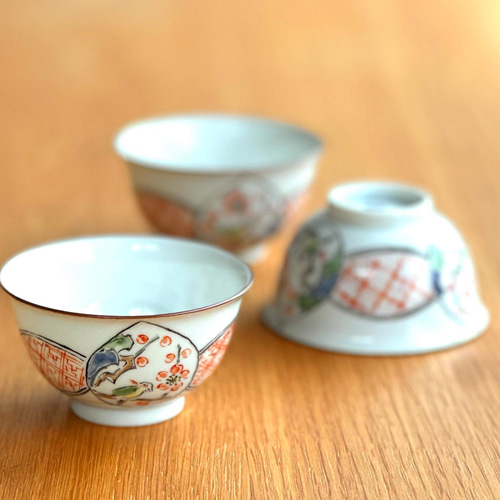 京焼・清水焼】京都 水野春陽窯 上絵 ウグイス 汲み出し 小鉢 お椀
