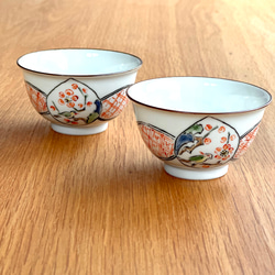 【京焼・清水焼】京都　水野春陽窯　上絵　ウグイス　汲み出し　小鉢 3枚目の画像