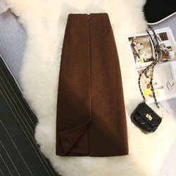 レディース ファッション 秋 冬 ボトムス スカート 大人 きれいめ ロングスカート 細見 ポンプレゼント WFD21 3枚目の画像