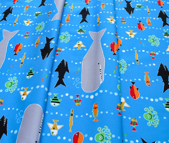 カットクロス Cloud9 Fabrics Ed Emberley Favorites 206356 Sea Life 4枚目の画像