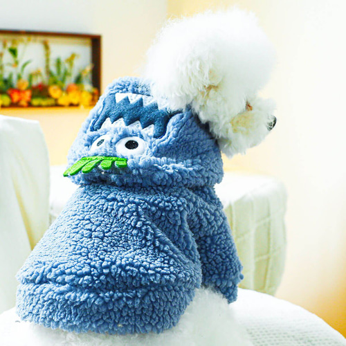 犬服 秋冬用 防寒 ルームウェア パジャマ フード付き キャラクター