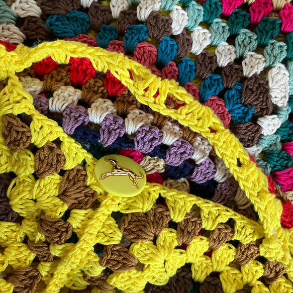 手編みかぎ針編み　綿　クッションカバー座布団カバー 10枚目の画像