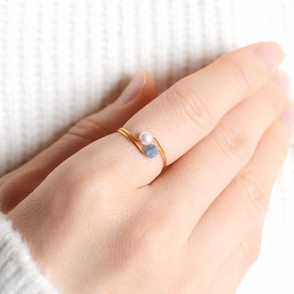 母親節套裝 2024 年海藍寶石耳環和戒指套裝 3 向戒指手術不銹鋼禮物春季福袋 第3張的照片