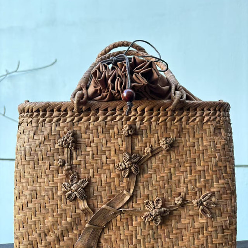 山葡萄 山葡萄かごバッグ 手作り 内布あり オリジナルデザイン 【公式