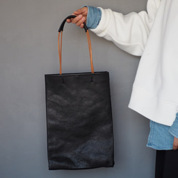 Leather shopper  bag A4 4枚目の画像