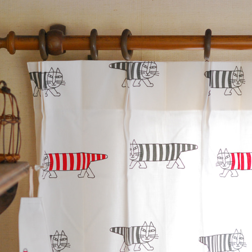 カーテン兼カフェカーテン☆リサ・ラーソン☆北欧「マイキー