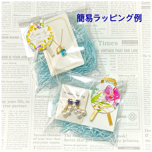 海のしずく☆ 天然石 アクアマリン パール ワイヤーフープイヤリング 