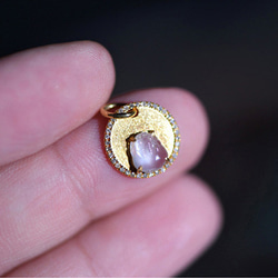 24-8 受注製作 ミニ 白氷 貔貅 k18金ゴールド ネックレス 天然 本翡翠 爪留め 天然ダイヤモンド 5枚目の画像