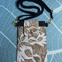 専用　sale!ミナペルホネン　スマホショルダー　シンフォニーグリーン１点のみ ミナペルホネン スマホショルダー シンフォニー スマホポシェット