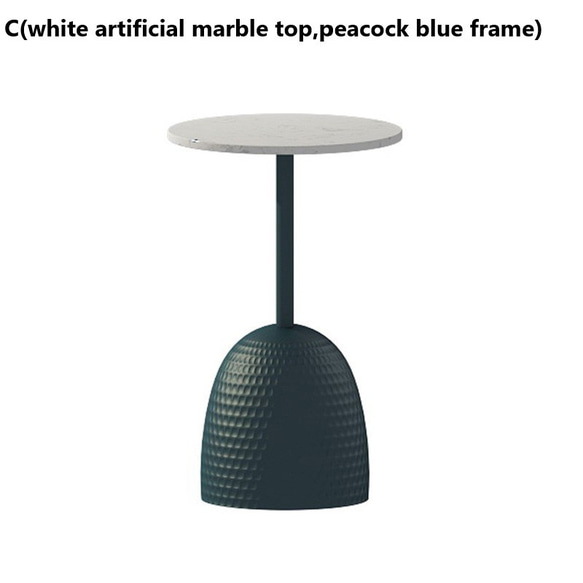サイドテーブル シンプル エレガント シボ加工 人造大理石 天板 おしゃれ かわいい インテリア ch-1703 4枚目の画像