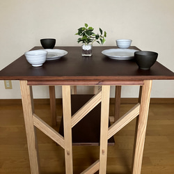 Wind 03 dining table for 2 people   木製ダイニングテーブル　2人用　 1枚目の画像