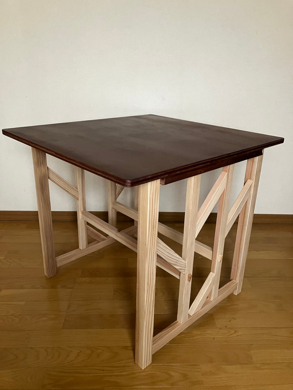 Wind 03 dining table for 2 people   木製ダイニングテーブル　2人用　 4枚目の画像