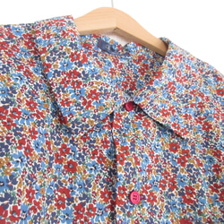 長袖　柄シャツ　男女兼用　花柄　カラフル　綿 2枚目の画像