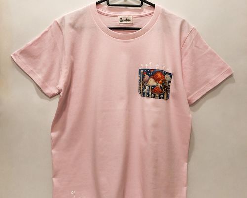 hina.t ピンク コットン Tシャツ ポケット付き ポケット付きビッグTシャツ(男女兼用サイズ)【SS～3L】 | 激安靴