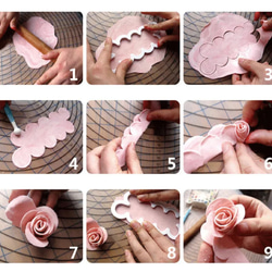 クッキーカッター　クレイカッター　薔薇　ばら　バラ　クッキー型　クレイ　クレイ型　粘土　粘土細工　クレイクラフト　型 2枚目の画像