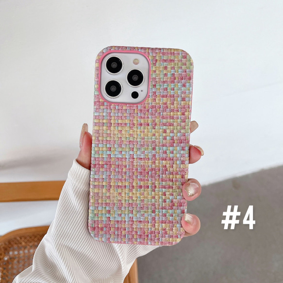 エスニック　織物風　iPhoneケース　8色 6枚目の画像