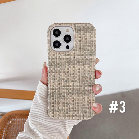 エスニック　織物風　iPhoneケース　8色 5枚目の画像
