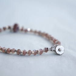 -Brown moonstone- bracelet 4枚目の画像