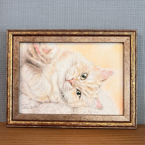 大流行中！ ペットの肖像画(2L)ペットの似顔絵、オーダーメイド 絵画 絵画