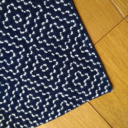 Aokiko sashiko 靛藍染色桌旗柿花 第6張的照片