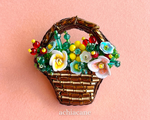 【再入荷！】 苺 かごバッグ ミクサージュ 花 レア 希少性 刺繍 ビーズ バッグ