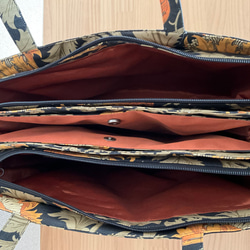 ウイリアムモリス アネモネトリプルトートバッグ(A4サイズ対応) 10枚目の画像