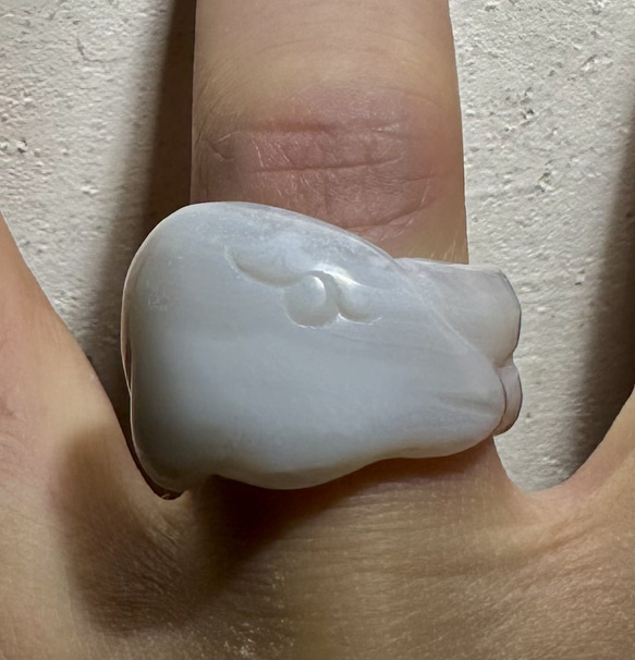 2024.3最新作品 白イルカ指輪 ネックレス・ペンダント ケンちゃんの 