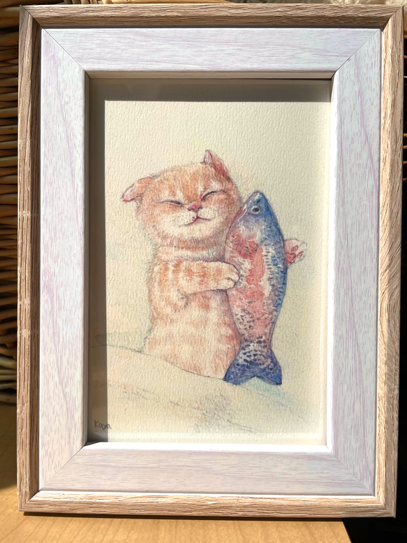 こねこと魚 2枚目の画像