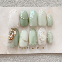 緑（グリーン） ネイルチップ・ネイルシール の人気通販｜Creema  