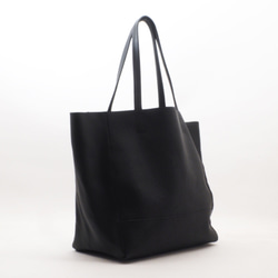 ＜即納＞THE TOTE BAG #まちLトート（黒）/Real leather/バッファロー&山羊革/T094 3枚目の画像