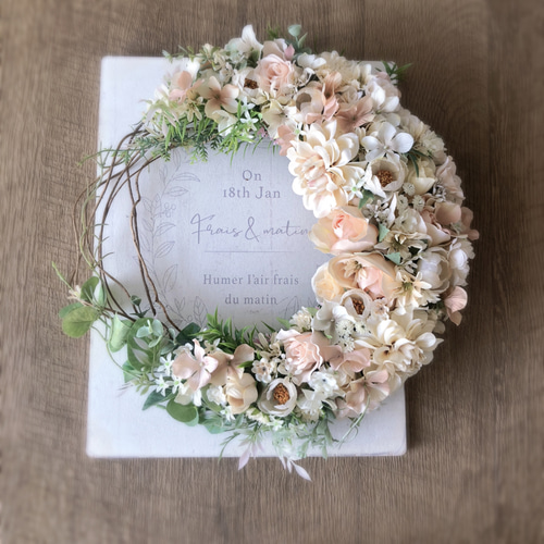 夏、秋、冬、春、来夏も^ ^スモークツリー　三日月リース　リース 夏、秋、冬、春、来夏も^ ^スモークツリー 三日月リース リース 夏、秋、