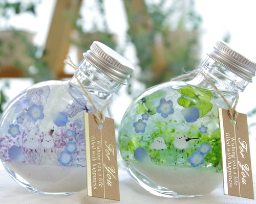 ハンドメイド ガラスボトル ミニチュアの家と植物　フィリピン　セブ島購入品 32a38342fd0980adf6ccfaba22c968