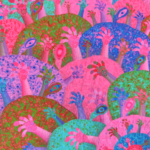 苦悩する者たち 版画作品1/1 高見沢耳作品 絵画 芸術 版画 高見沢耳