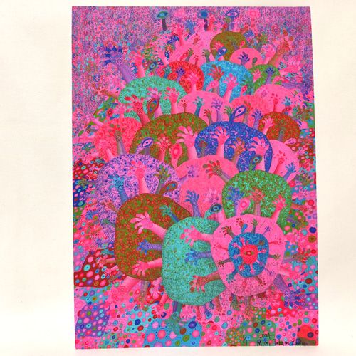 生命の契約　高見沢耳のジクレー版画作品　一点物の版画作品です‼️(A4サイズ) 生命の契約高見沢耳のジクレー版画作品一点物の版画作品です