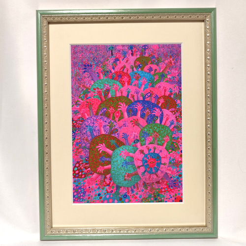 宮坂なこ 夢見飴 A4サイズ アート作品 VTuber事務所「VShojo」、所属タレント「飴宮なずな」の新衣装発表