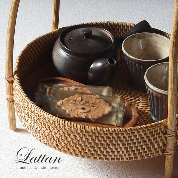 【当日出荷】ラタントレイ 取っ手付きトレー♪(フルーツバスケット、フルーツ皿、おしゃれ、丸型)Ｒ１９ 人気・おすすめ｜売れ筋商品・話題商品におすすめ コスパ重視 安心配送 コスパ重視