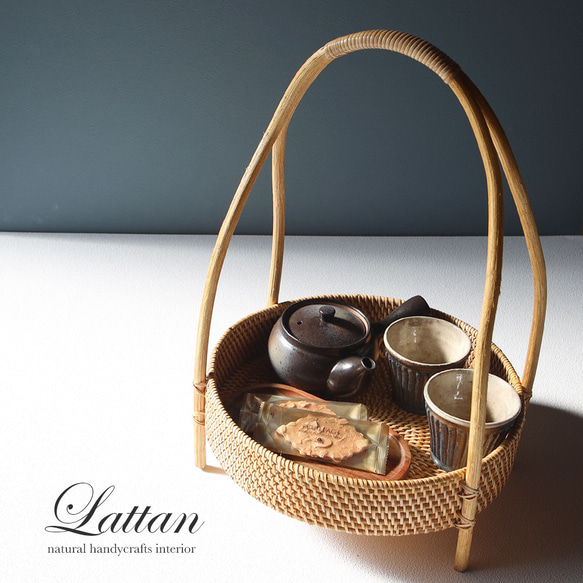 【当日出荷】ラタントレイ 取っ手付きトレー♪(フルーツバスケット、フルーツ皿、おしゃれ、丸型)Ｒ１９ 人気・おすすめ｜売れ筋商品・話題商品におすすめ コスパ重視 安心配送 コスパ重視