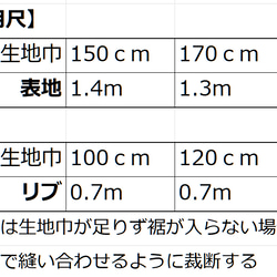 ＜パターンカット済＞脇リブ使いグログランパーカー 6枚目の画像