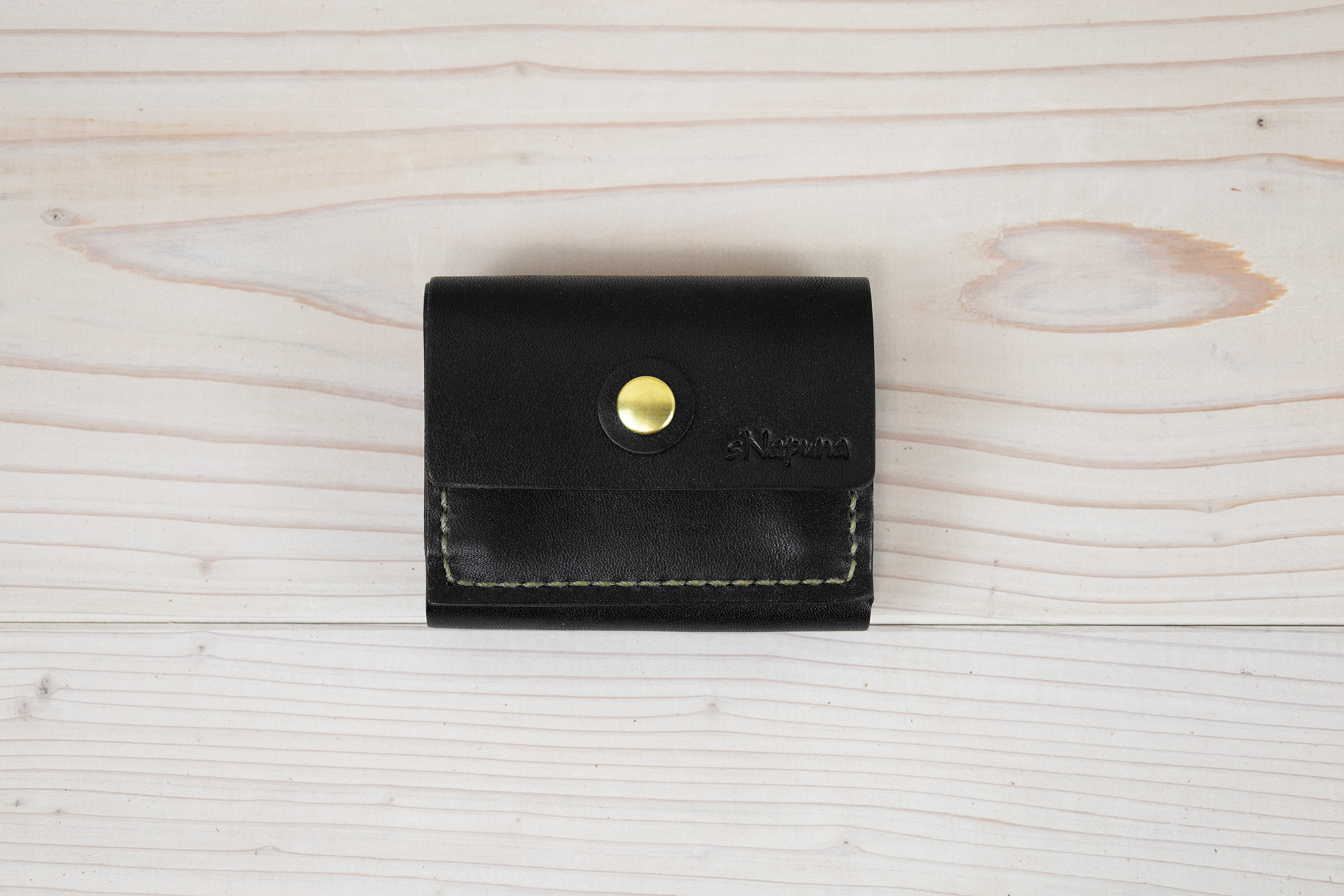 【cogatta（B）プルアップ：ブラック】／小型財布・小さい財布・ミニ財布・コンパクト財布・ウォレット【栃木レザー】