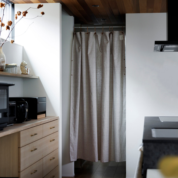 みさページ　ナチュラルコットン目隠しカーテン　① 楽天市場】[全品11％OFF×11/1限定クーポン][サイズオーダー