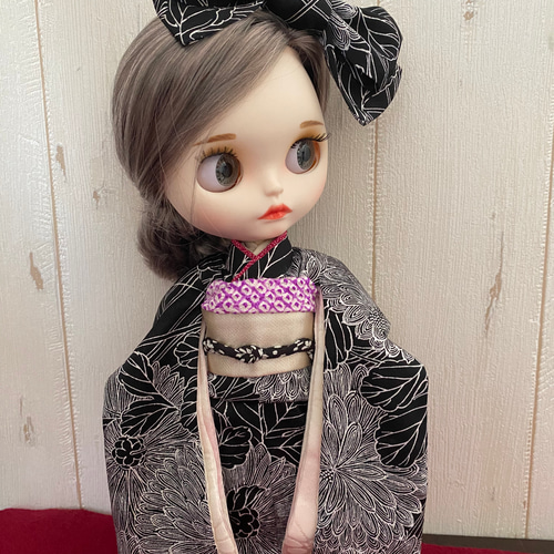 22cmドールさん振袖 0186 ブライス アイシードール その他人形 suteki 
