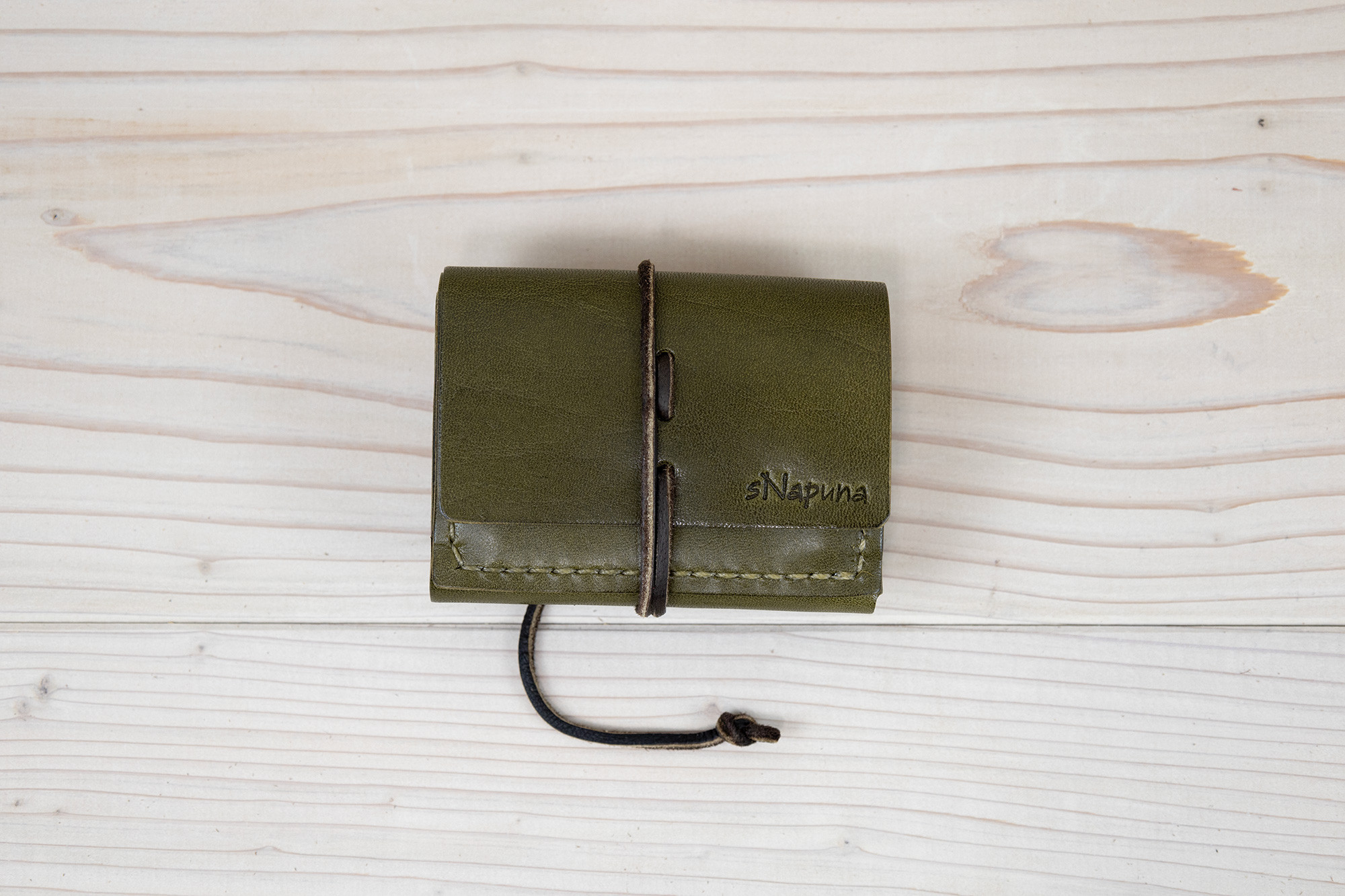 【cogatta（C）プルアップ：グリーン】／小型財布・小さい財布・ミニ財布・コンパクト財布・ウォレット【栃木レザー】