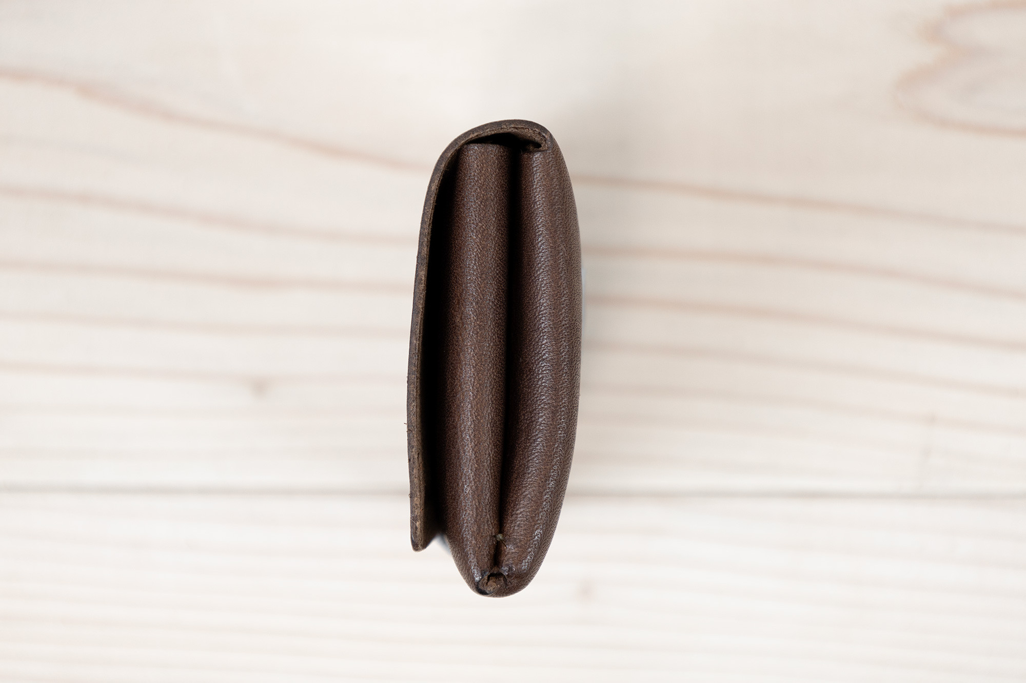 【チビふ（A）ヴォーノオイル：ダークブラウン】／小型財布・小さい財布・ミニ財布・コンパクト財布・ウォレット【栃木レザー】