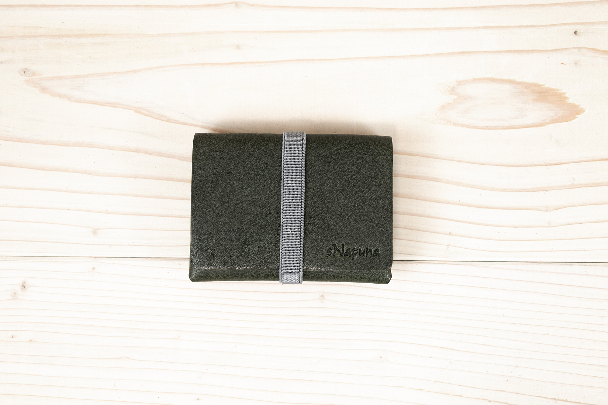 【チビふ（A）ヴォーノオイル：グリーン】／小型財布・小さい財布・ミニ財布・コンパクト財布・ウォレット【栃木レザー】