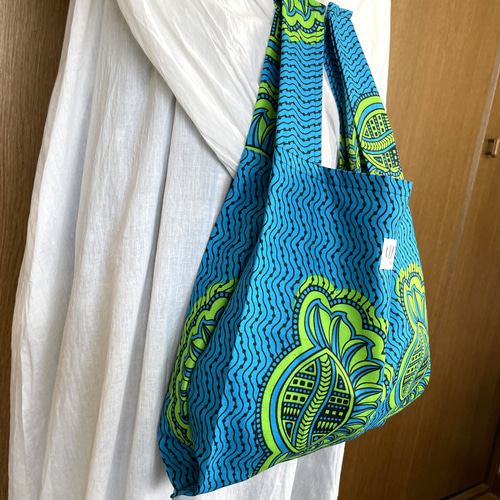 アフリカ布 普段使いできるエコバッグ アフリカンバッグ エコバッグ