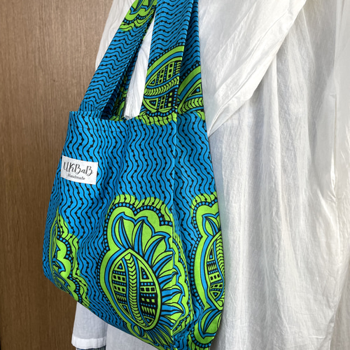 アフリカ布 普段使いできるエコバッグ アフリカンバッグ エコバッグ