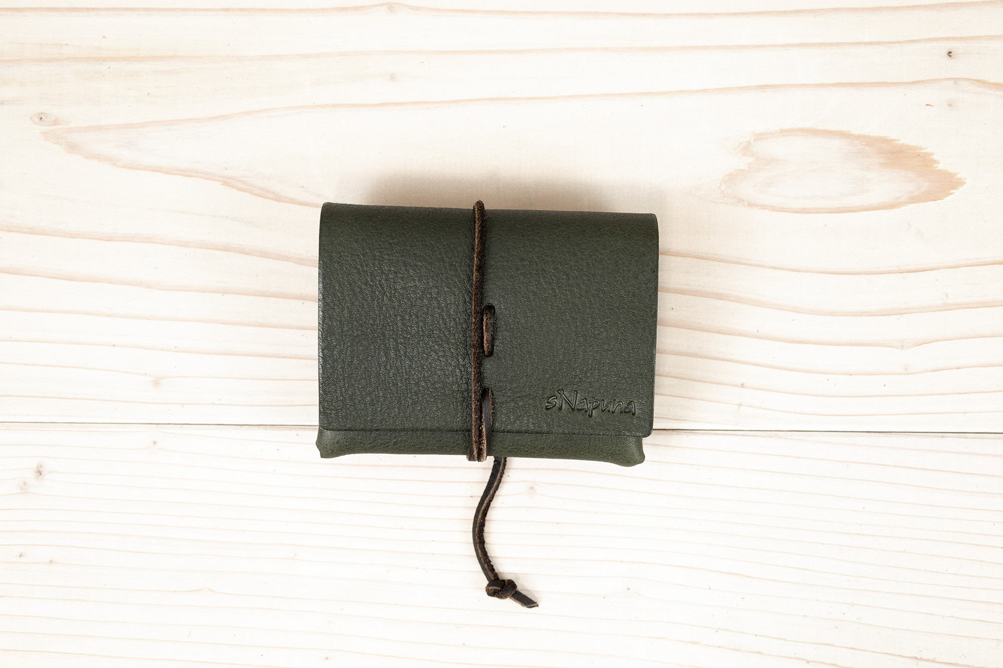 【チビふ（C）ヴォーノオイル：グリーン】／小型財布・小さい財布・ミニ財布・コンパクト財布・ウォレット【栃木レザー】