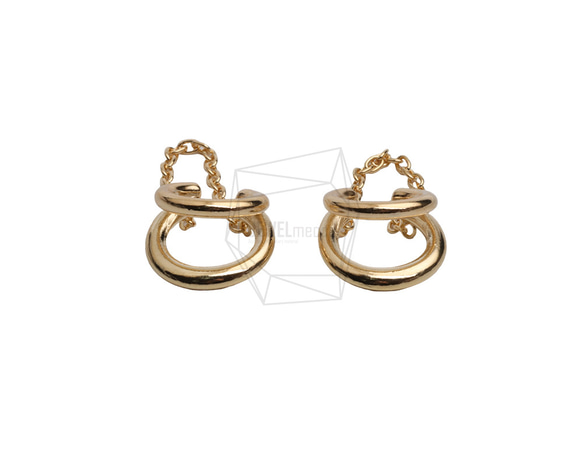 ERG-2640-G【2個入り】ラウンドイヤーカフ/Round Earcuffs Earrings 1枚目の画像