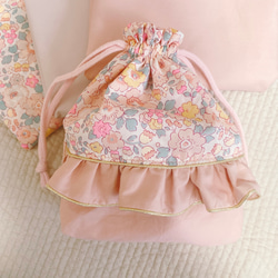 リバティ ベッツィ バーバパパ 巾着袋 入園入学 ピンク ストロベリー  